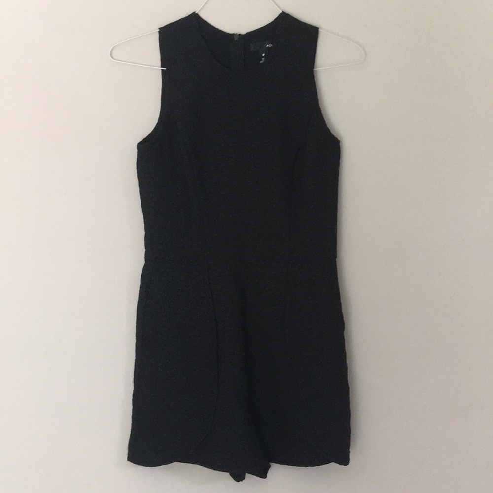AQUA Black Hearts Romper